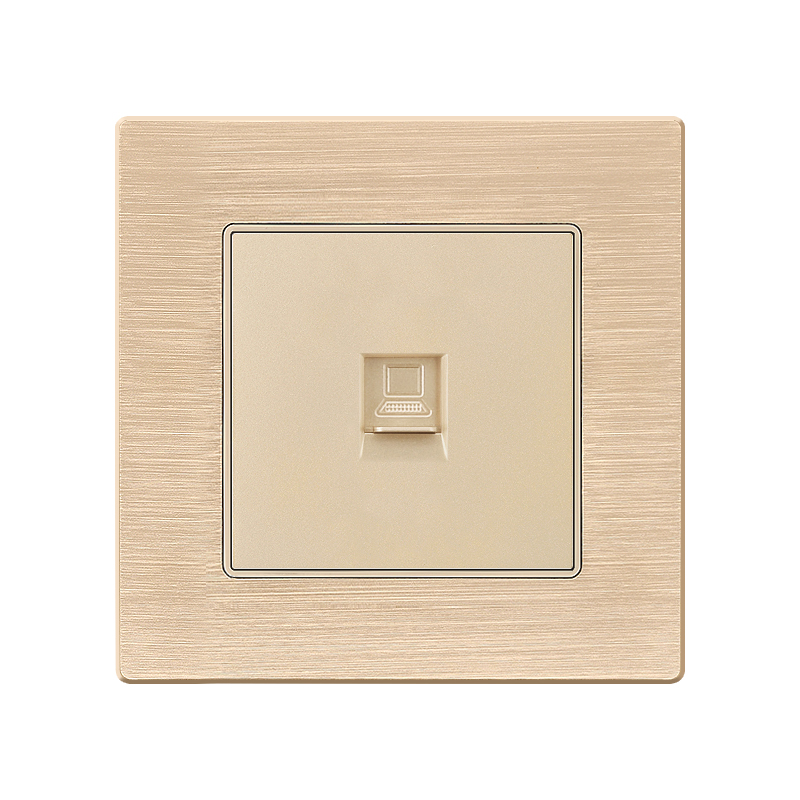 Aluminium Socket F71A-Network socket-Gold